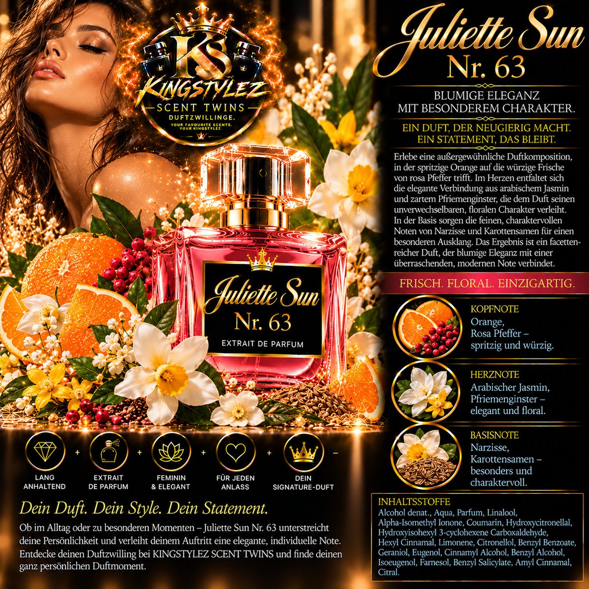 Juliette Sun Nr. 63 - Extrait de Parfum