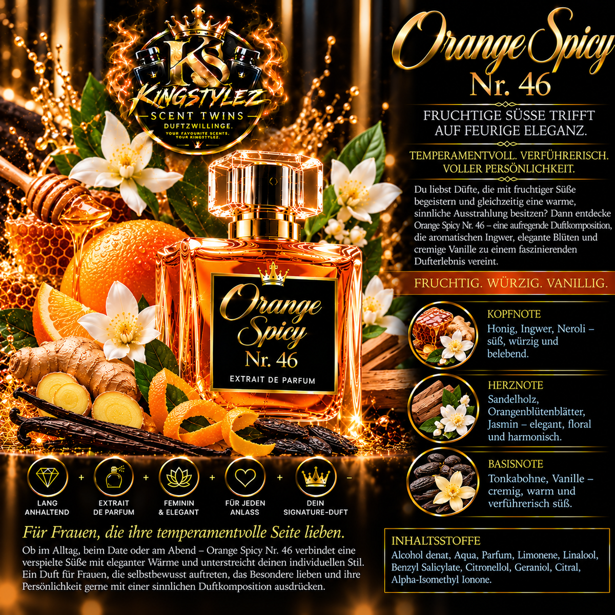 Orange Spicy Nr. 46 - 100ml Extrait de Parfum